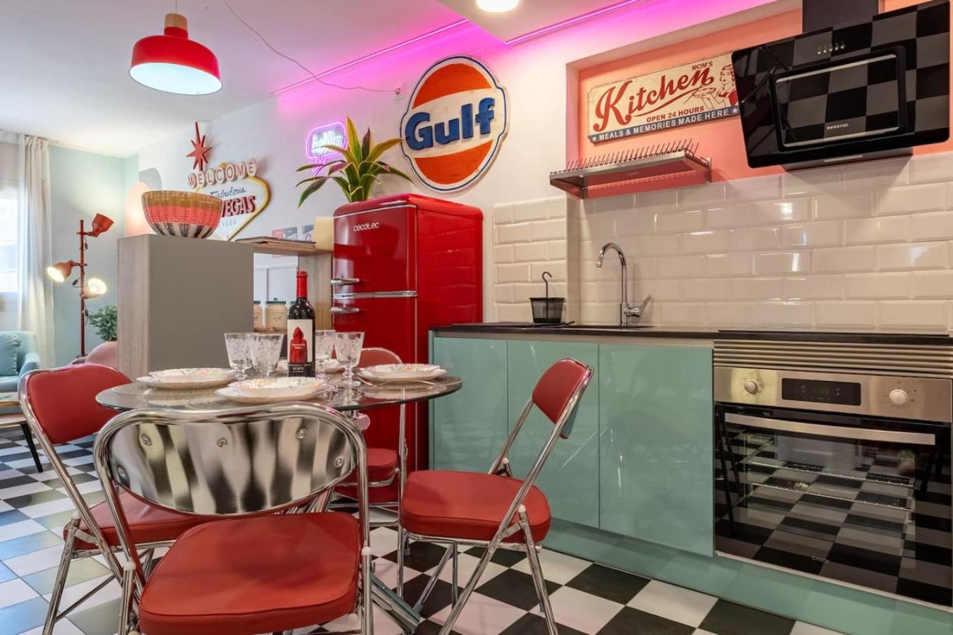 American Dinner At The
